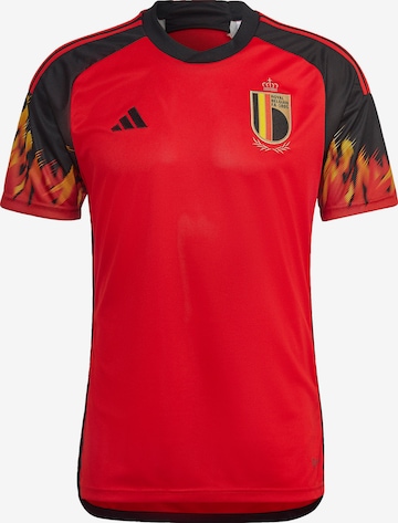 ADIDAS PERFORMANCE - Camiseta de fútbol 'Belgium 22 Home' en rojo: frente