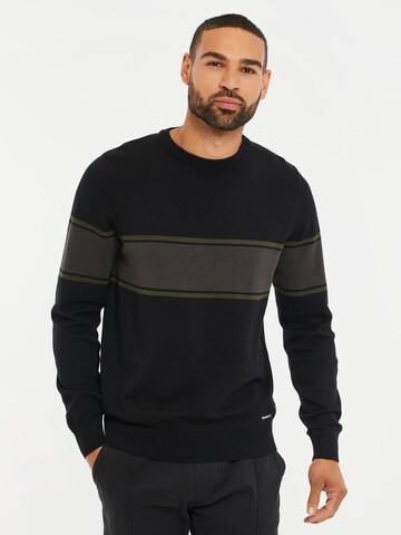 Threadbare Sweater 'Greenwich' in Black: front