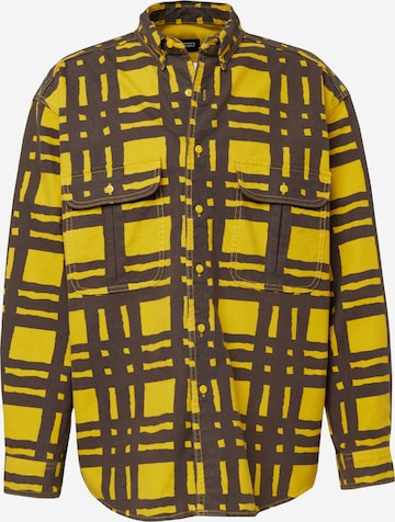 Levi's Skateboarding Button Up Shirt 'Skate L/S Woven' in Yellow: front
