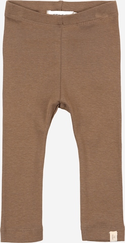 Lil'Atelier - Skinny Leggings 'NBNGAYO' en marrón: frente