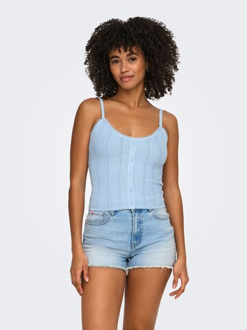 Tops en tricot 'ONLKia' ONLY en bleu : devant
