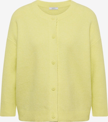 CECIL Knit Cardigan in Yellow: front