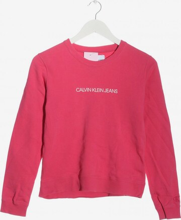 Calvin Klein Jeans Sweatshirt XS in Pink: predná strana