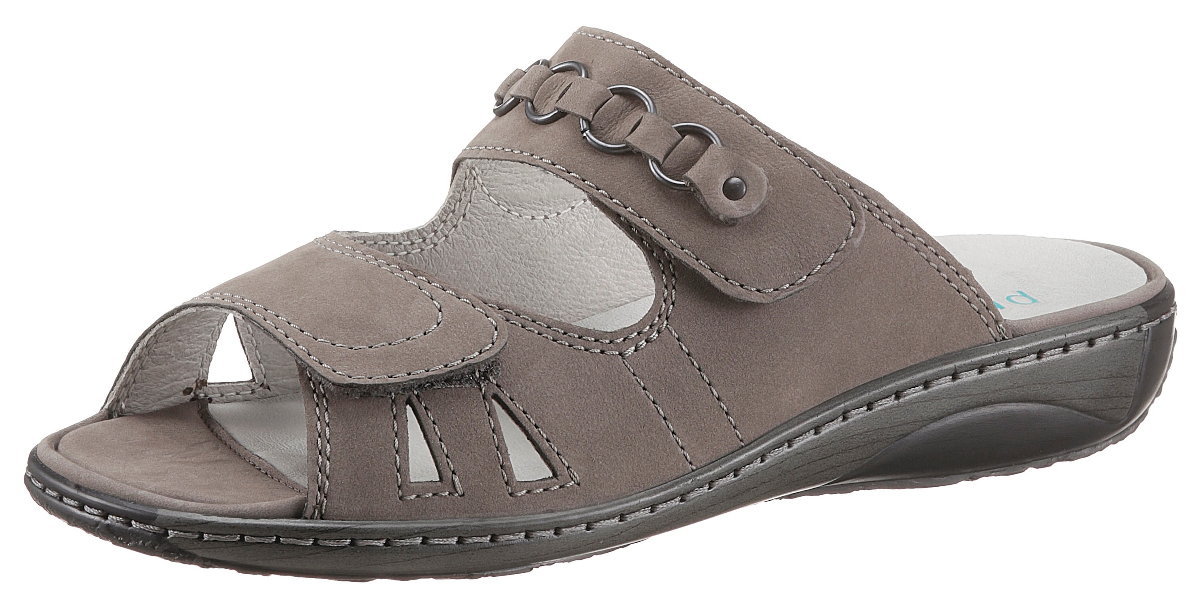 WALDLÄUFER Mules in Grey: front