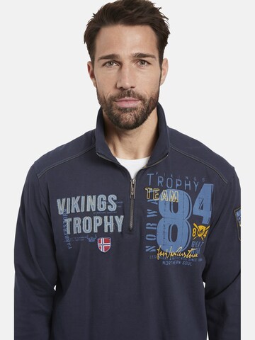 Jan Vanderstorm Sweatshirt ' Thoralf ' in Blue