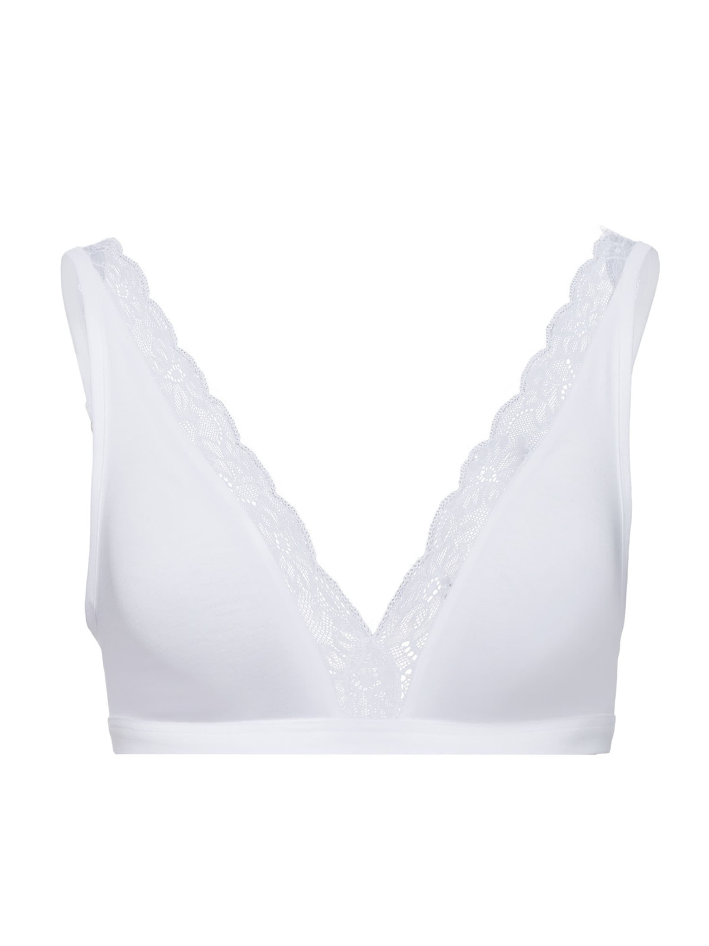 Hanro Bra ' Cotton Lace ' in White: front
