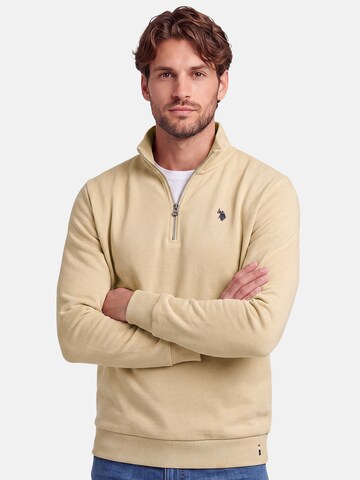 U.S. POLO ASSN. Sweatshirt in Beige