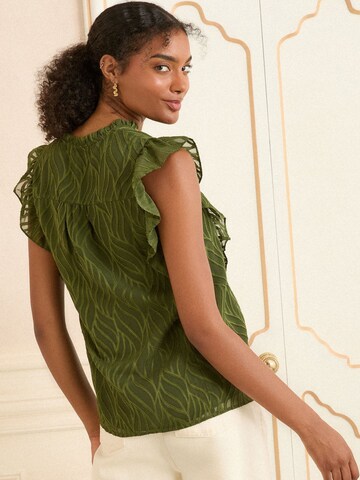 love & roses Bluse in Grün