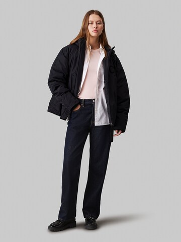 Calvin Klein Jeans Between-season jacket 'Chenille' in Grey