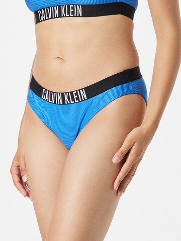 Calvin Klein Swimwear Bikini bottom in Blue: front