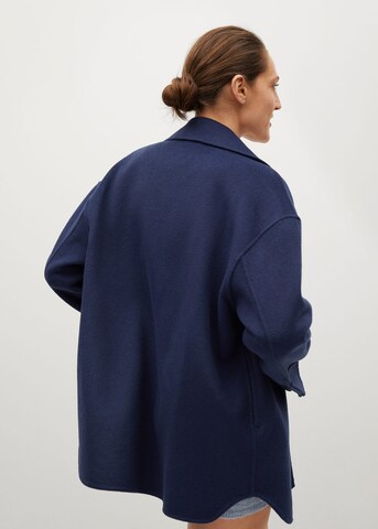 MANGO Přechodný kabát – modrá