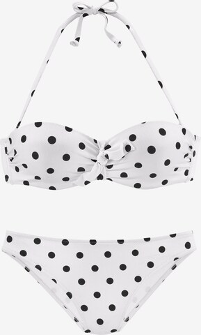 T-shirt Bikini di LASCANA in bianco: frontale