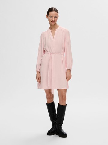 SELECTED FEMME Shirt dress 'Viva' in Pink