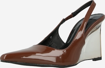 Raid Slingback pumps 'LOUNA' i brun: framsida