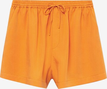 MANGO Lużny krój Spodnie 'LIM' w kolorze pomarańczowy: przód