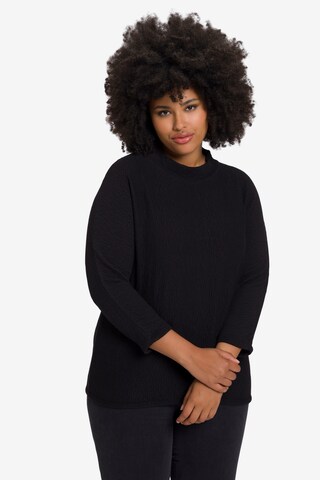 Ulla Popken Sweatshirt in Black: front