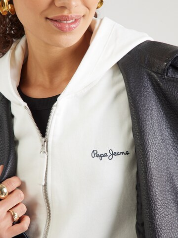 Pepe Jeans Sweatjacke 'EDNY RO' in Weiß