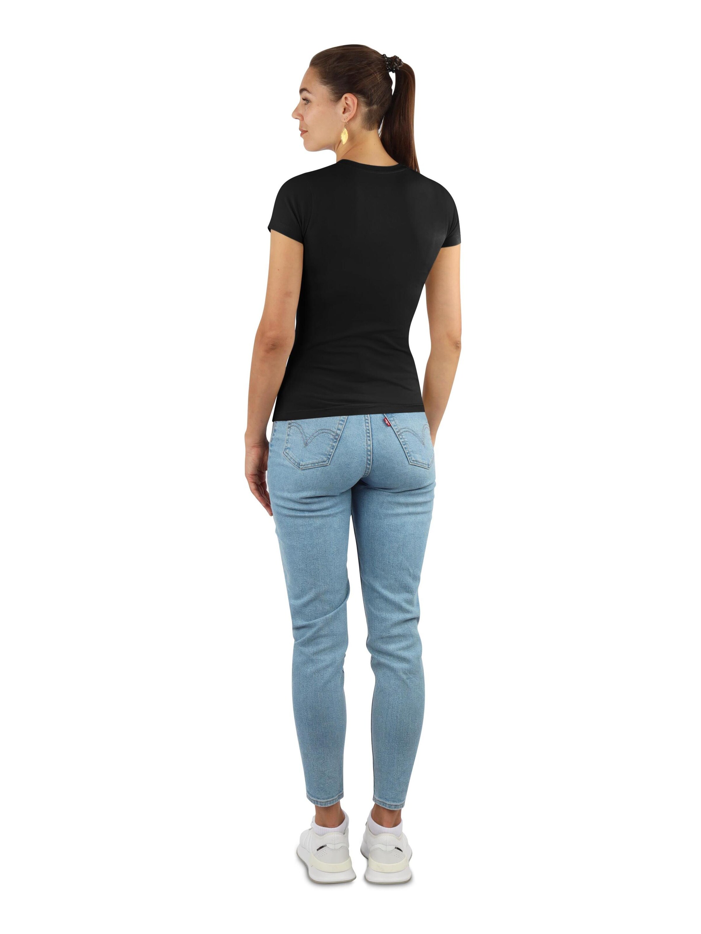 Janice Shirt 'Nice' in Zwart