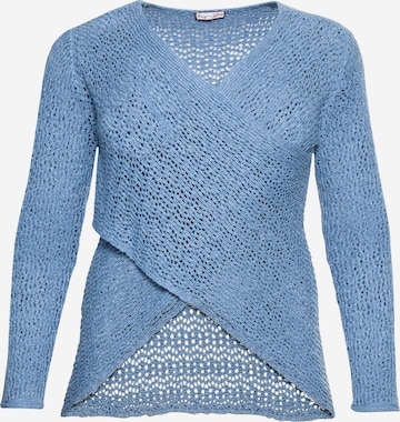 SHEEGO Sweater in Blue: front