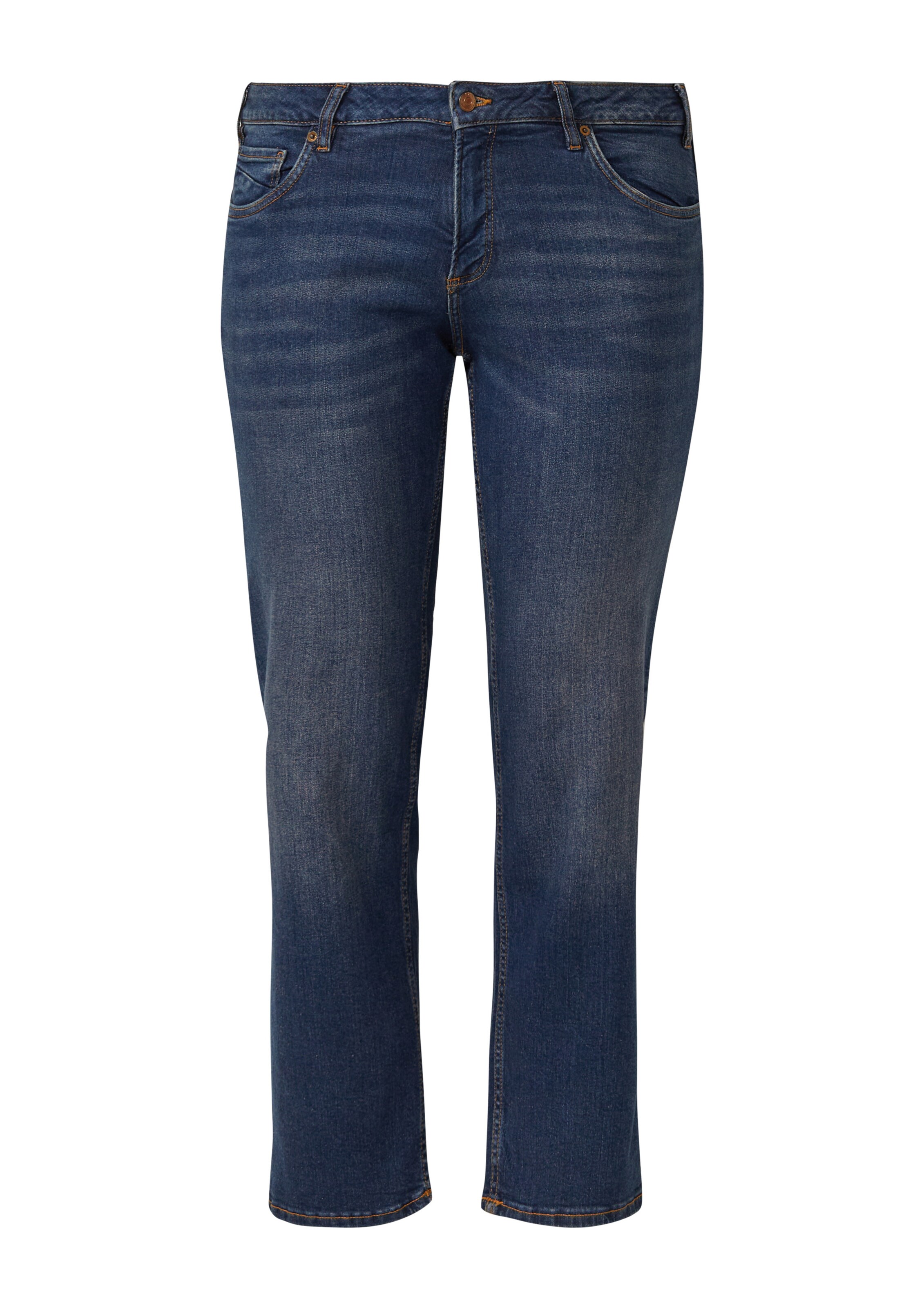 QS Slimfit Jeans in Blauw: voorkant