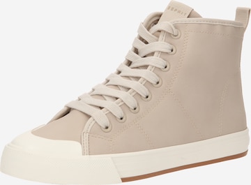 ESPRIT - Zapatillas deportivas altas en beige: frente