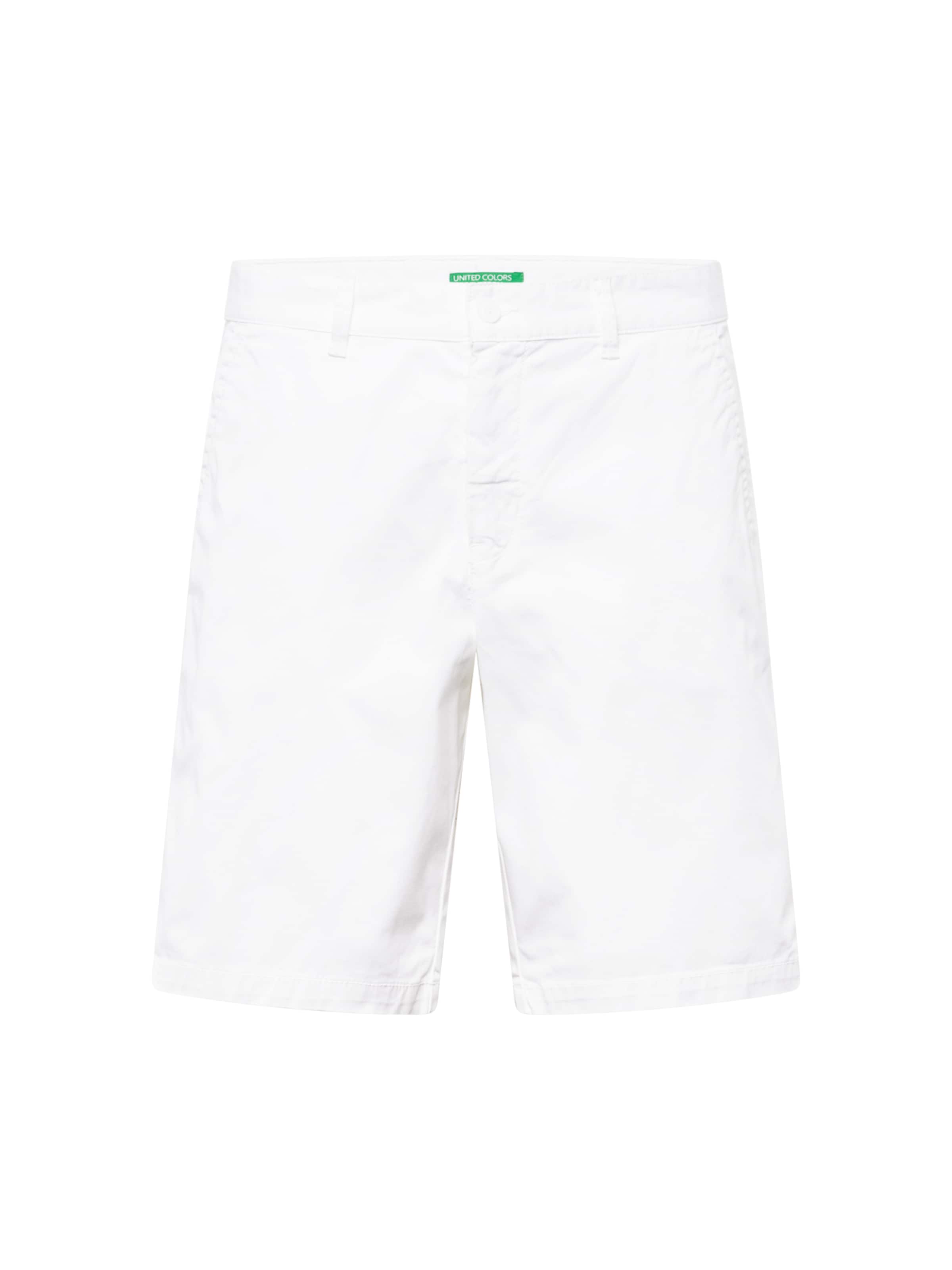 UNITED COLORS OF BENETTON Loosefit Shorts in Weiß: Vorderseite
