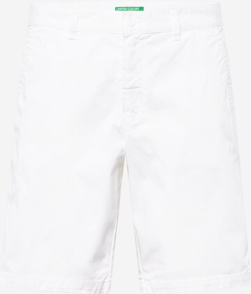 UNITED COLORS OF BENETTON Loosefit Chino in Wit: voorkant