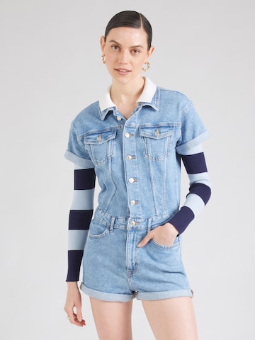 ONLY Jumpsuit 'ONLCASTEL' in Blauw: voorkant
