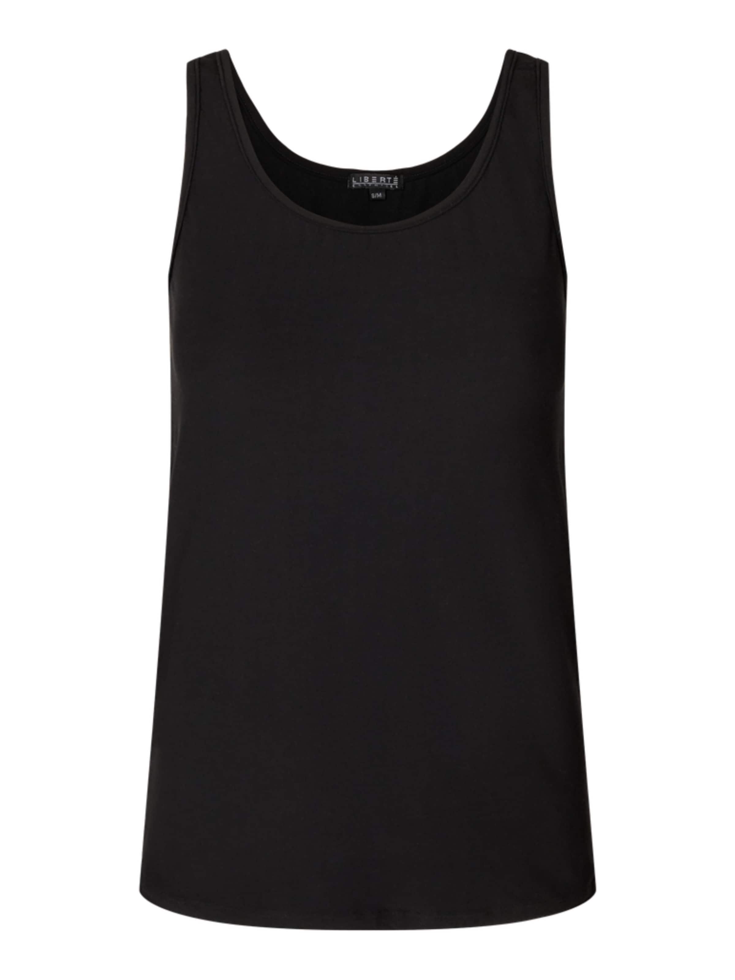 Liberte Essentiel Top ' ALMA ' in Schwarz: Vorderseite