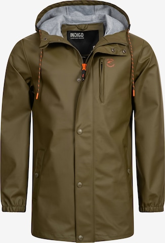 INDICODE JEANS Between-Season Jacket in Green: front