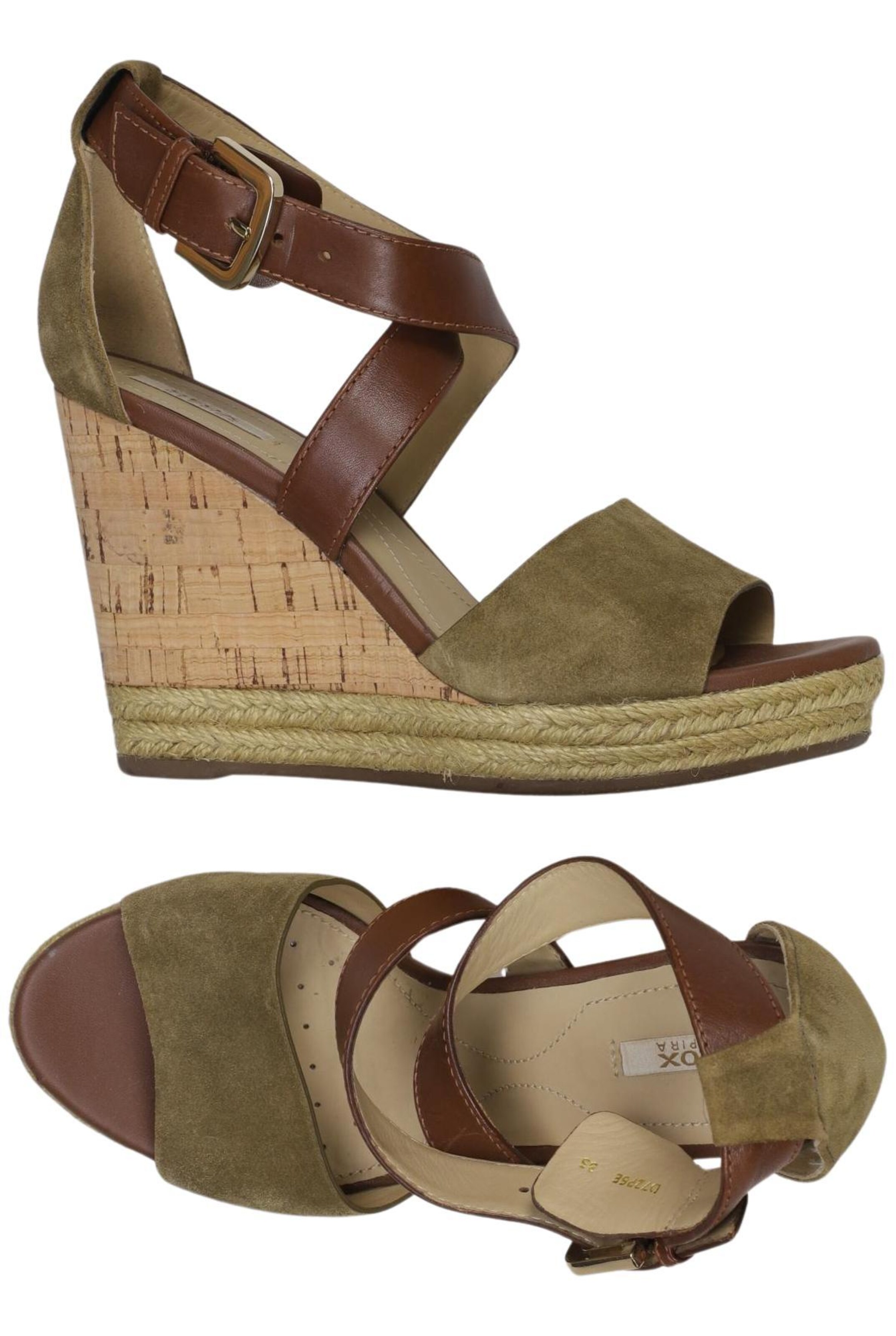 GEOX Sandalen 35 in Grün: Vorderseite