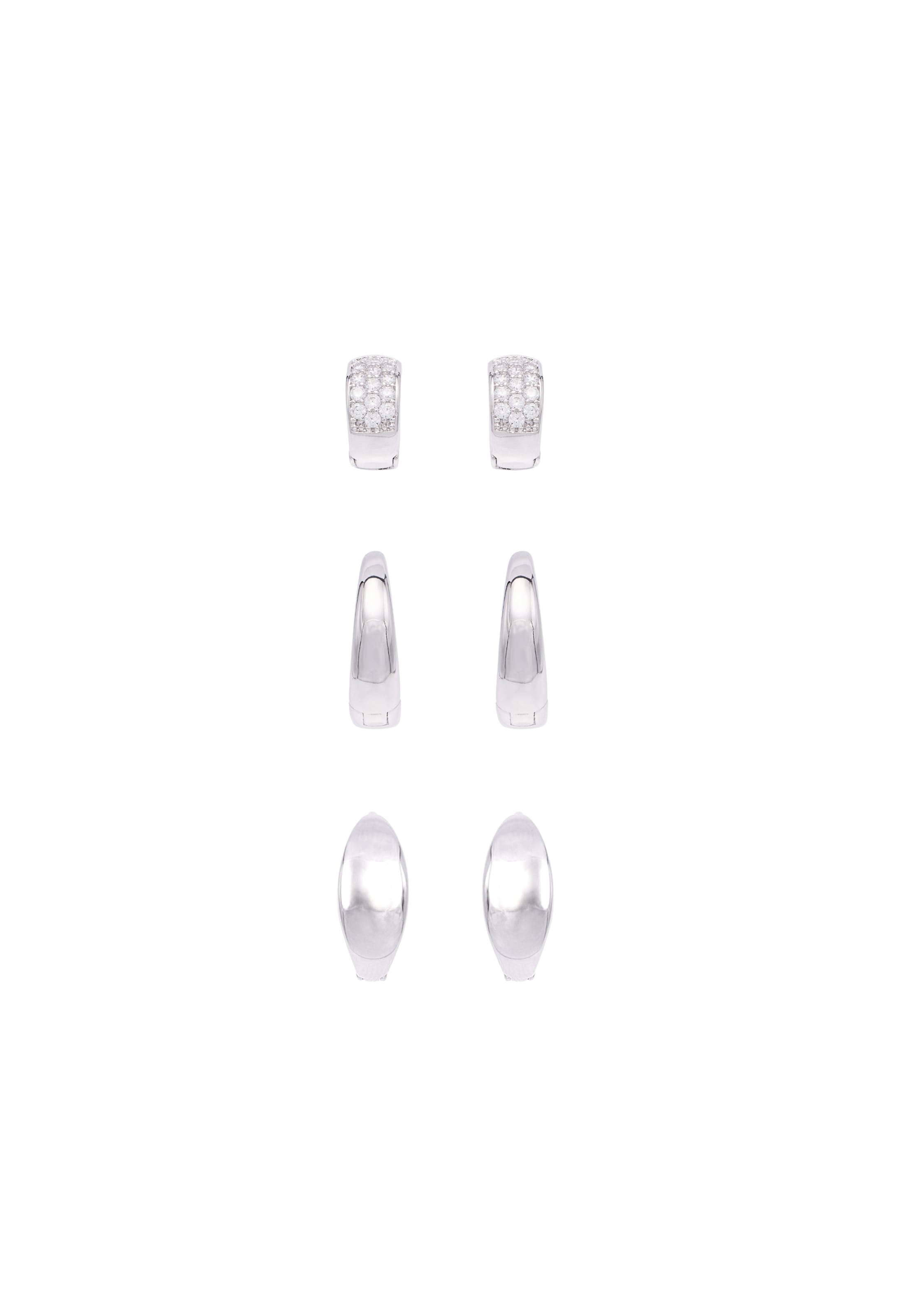 faina - Pendientes en plata: frente