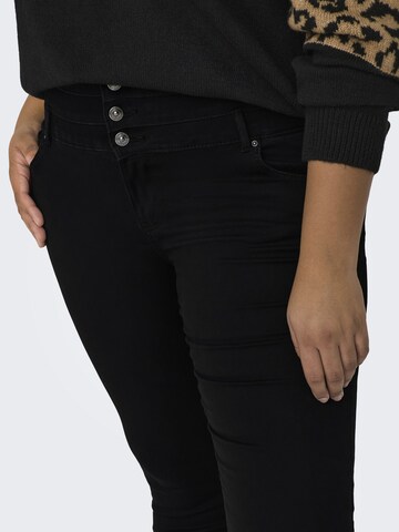 ONLY Carmakoma Skinny Jeans 'CARAUGUSTA' i sort