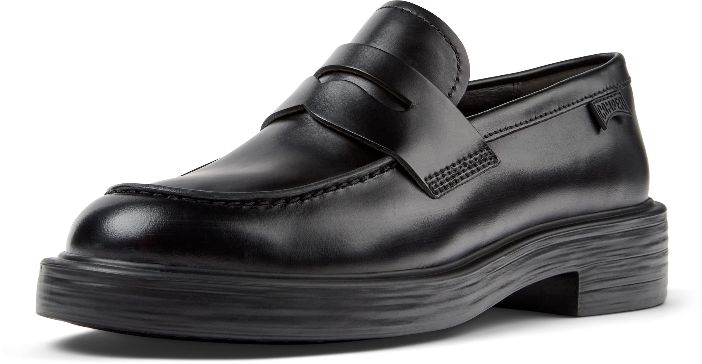 CAMPER Instappers 'Dean' in Zwart: voorkant