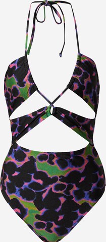 TOPSHOP Swimsuit in Black: front