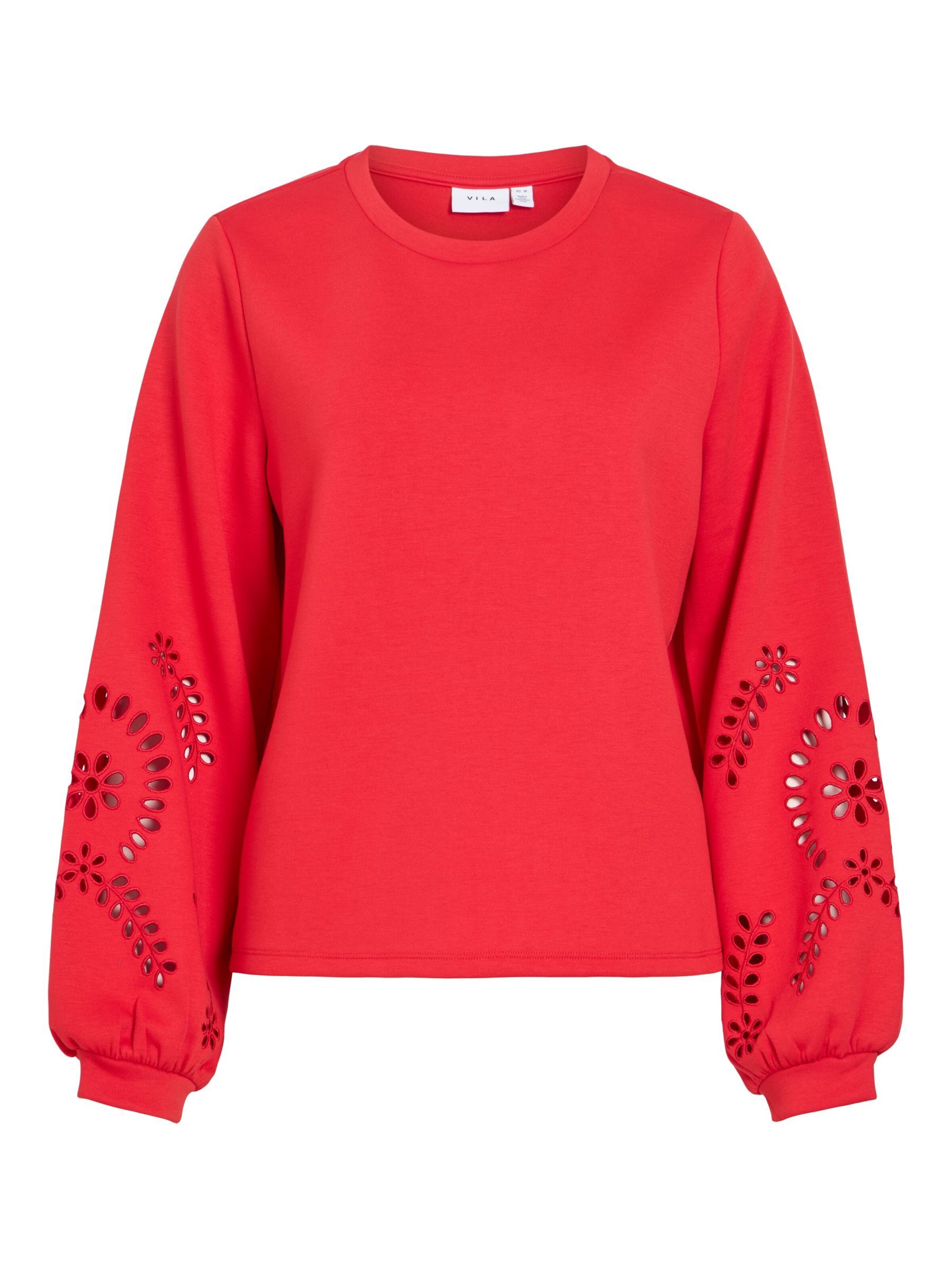 VILA Sweatshirt 'SANDY' in Rot: Vorderseite