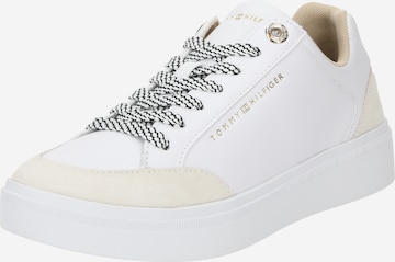 TOMMY HILFIGER Låg sneaker 'SEASONAL COURT' i vit: framsida