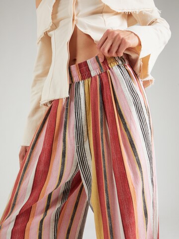 TOPSHOP Wide Leg Hose in Mischfarben