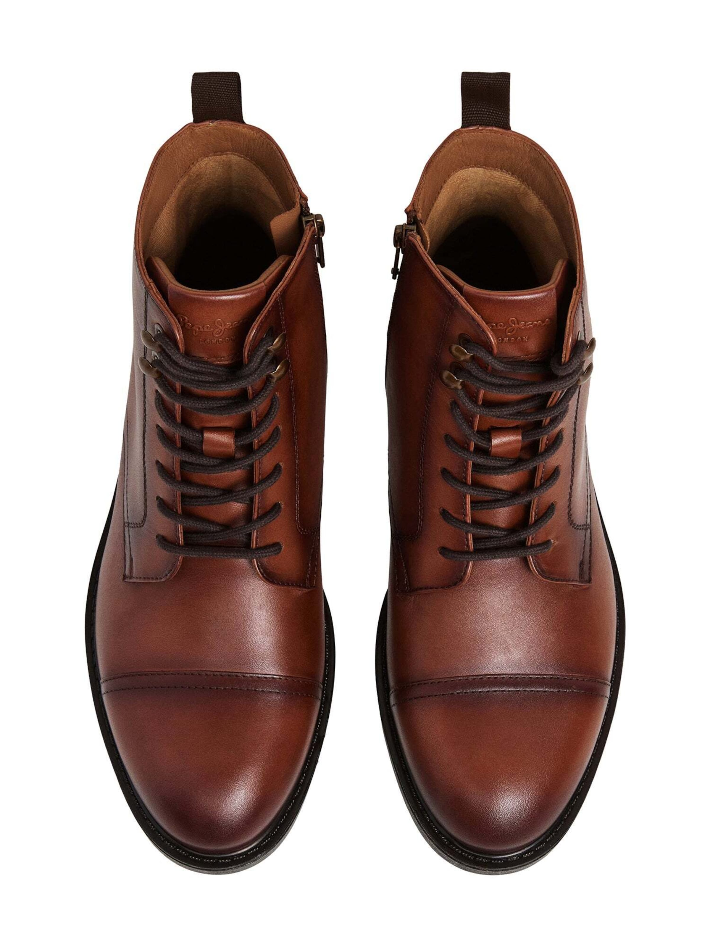 Pepe Jeans - Botas con cordones 'Hunters Land' en marrón