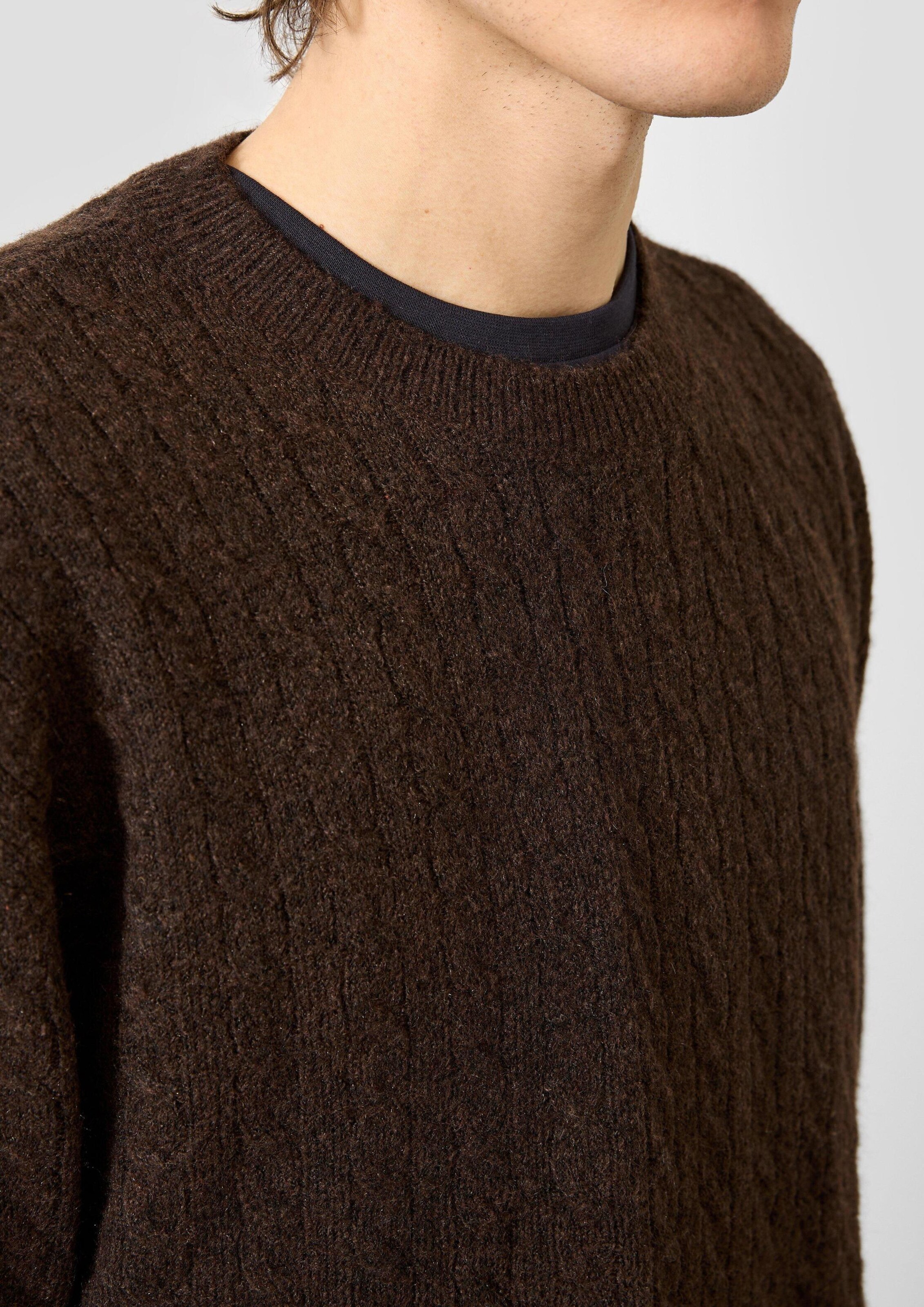 QS Pullover in Braun: Seite
