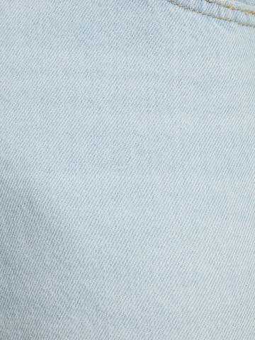 Bershka Szeroka nogawka Jeansy w kolorze niebieski