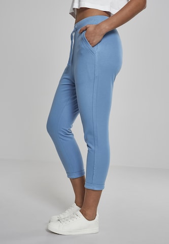 Urban Classics Tapered Broek in Blauw