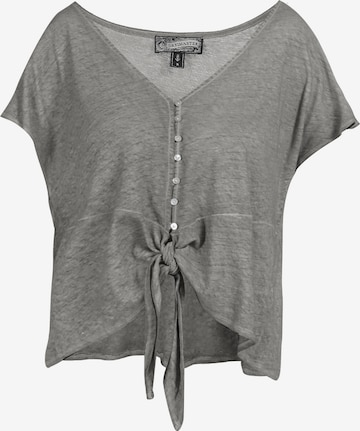 Camicia da donna di DreiMaster Vintage in grigio: frontale