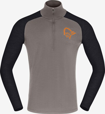Norrøna Performance Shirt 'pureUII' in Brown: front