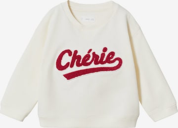 MANGO KIDS Sweatshirt in White: front