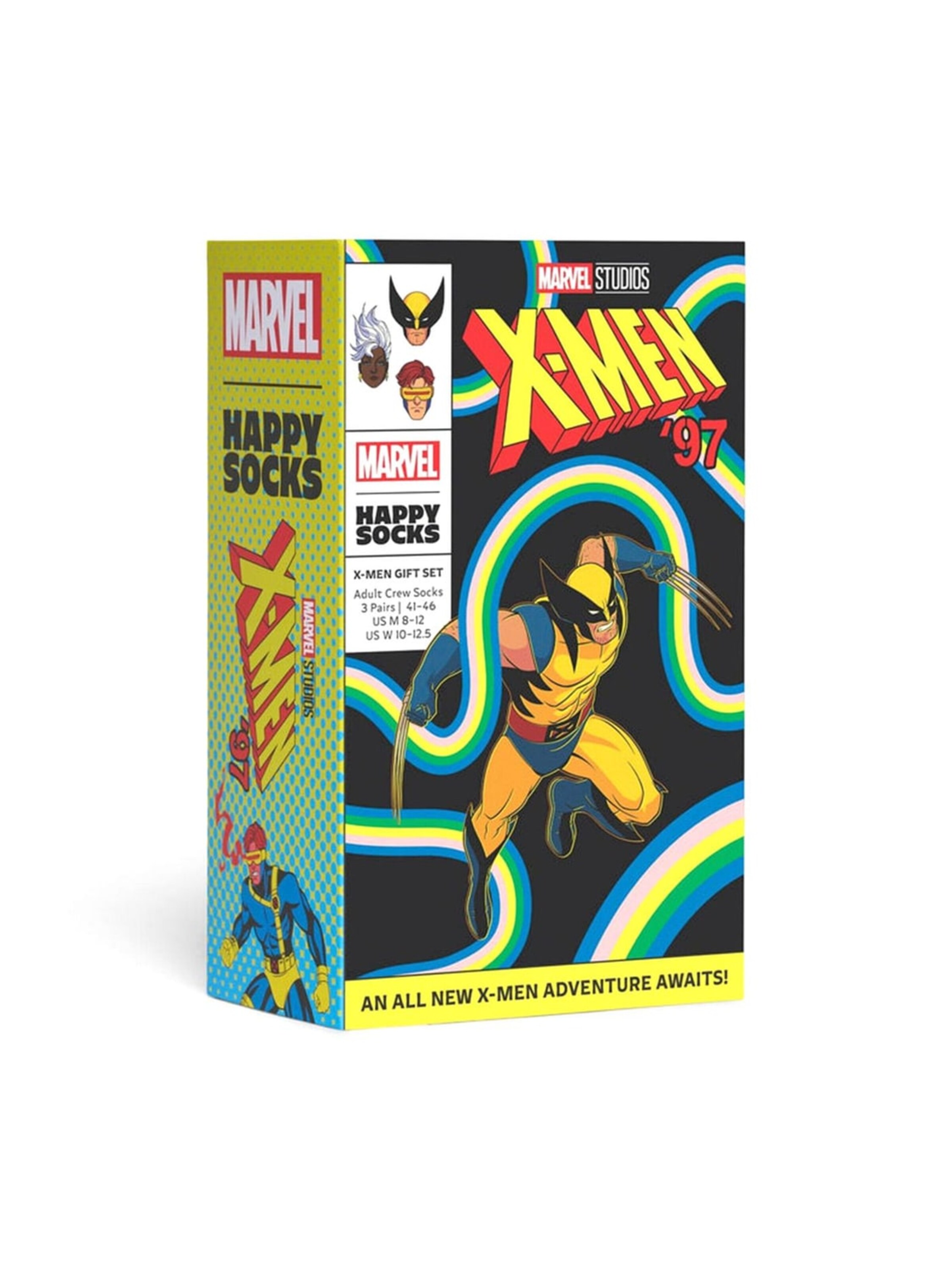 Calzino 'Marvel 3-Pack Gift Set Yellow' in 41-46 Happy Socks di colore colori misti, Visualizzazione prodotti