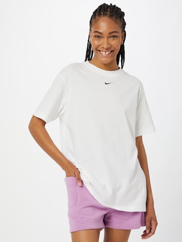 Nike Sportswear Oversized Shirt in White: front
