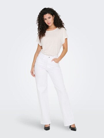 Wide leg Jeans 'Juicy' di ONLY in bianco