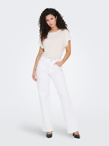 Wide leg Jeans 'Juicy' di ONLY in bianco