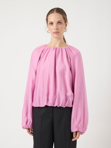 YAS Bluse 'YASVallo' i pink: forside